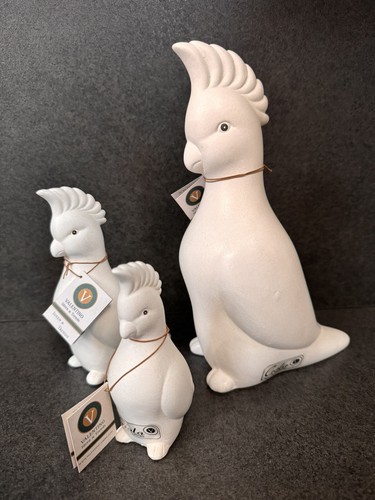Kakadu 3er set figuren - set,
