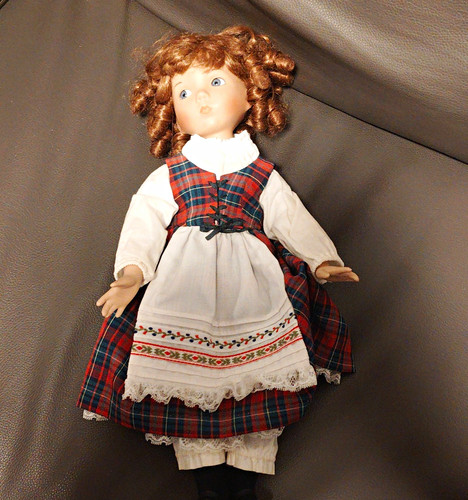 Vintage porzellan puppe sally - puppe,