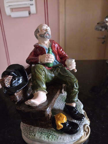 Porzellanfigur säufer aus - säufer,