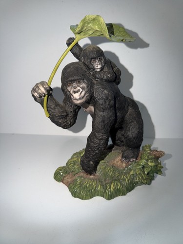 Porzellanfigur gorilla mit - porzellanfigur,