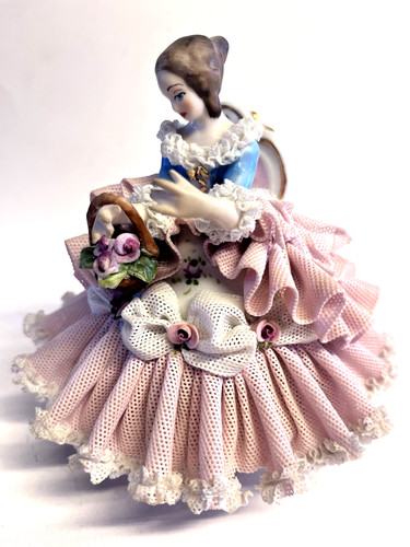 Porzellan figur tüll dresdner - porzellan,