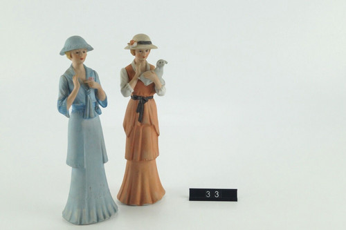 Figuren frau blau orange - frau,