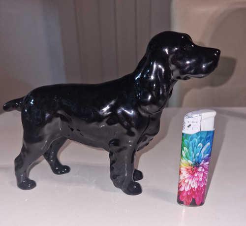 Cocker spaniel figur - cocker, schwarz