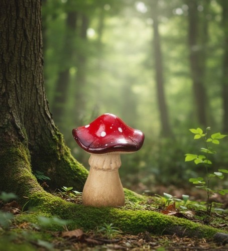 Deko-Figur/Neu/Fliegenpilz/Ker