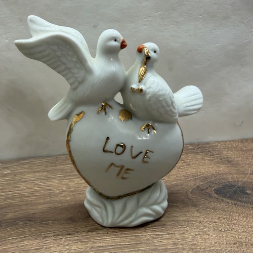 Porzellan tauben figur love - figur,