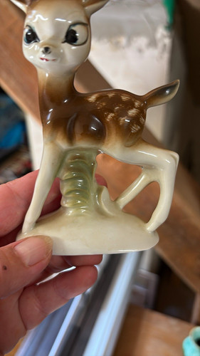 Porzellanfigur reh kitz - porzellanfigur, reh/kitz