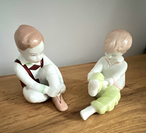 Aquincum porzellanfigur kinder - porzellanfigur,