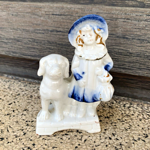 Porzellan figur mädchen mit - porzellan,