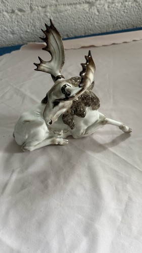 Porzellan figur elch - porzellan,