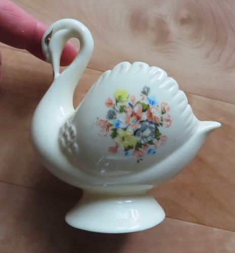 Schwan porzellan figur - porzellan,