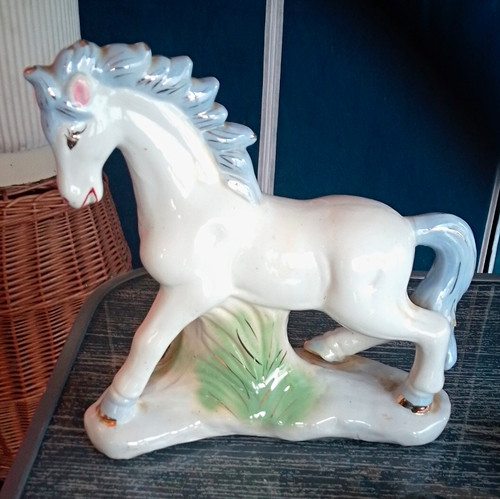 Porzellan pferdefigur - porzellan,