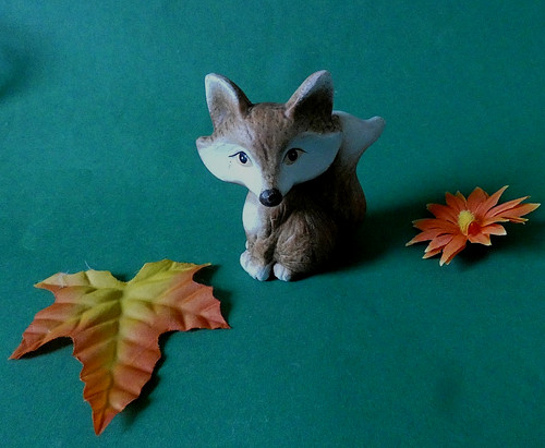 Kleiner deko fuchs aus - deko, keramik