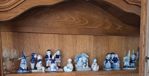 Porzellan figuren vintage blau - figuren,