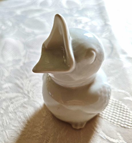 Süße porzellanfigur vogel - vogel, /