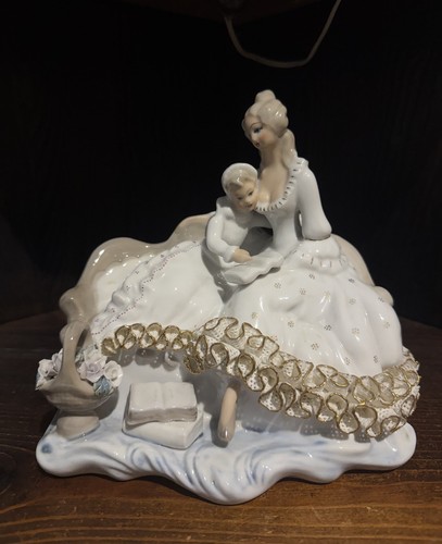 Apulum porzellanfigur mutter - porzellanfigur, &
