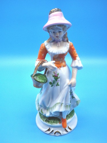 Porzellanfigur blumenmädchen - porzellanfigur,