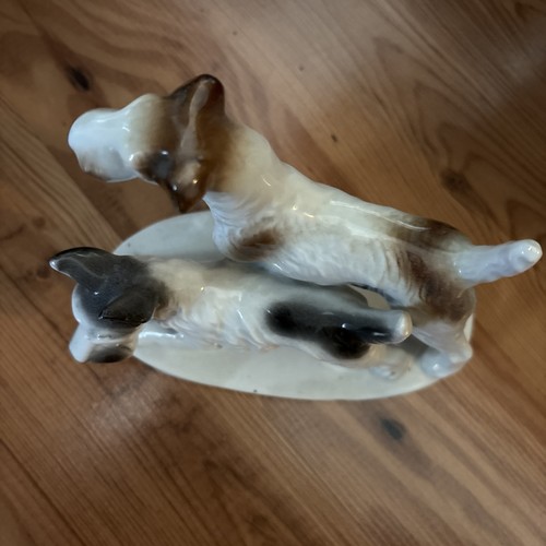 Antike porzellan figur - antike, terrier