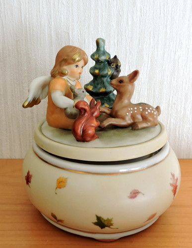 Goebel spieldose engel mit - spieldose,