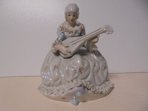 Alte porzellan figur dame - figur,